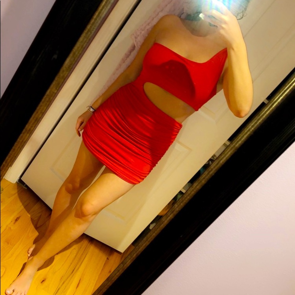 Red Cutout Dress